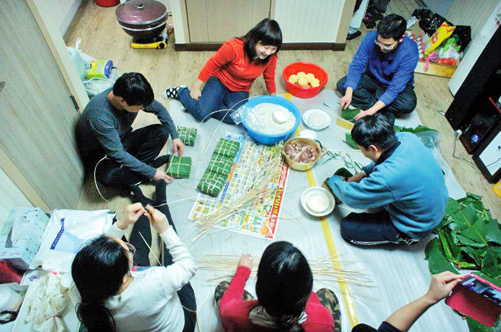 Du học sinh đón Tết